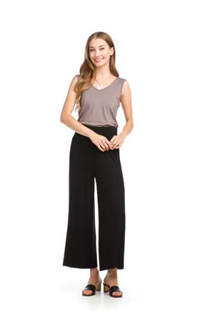 PP-14808 - STRETCH BAMBOO WIDE LEG PANTS - Colors: BLACK, SAGE, WHITE - Available Sizes:XS-XXL - Catalog Page:72 